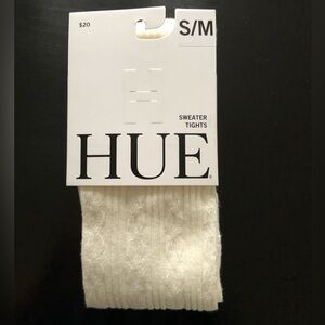 NWT Ivory Hue Cable Sweater Tights S/M